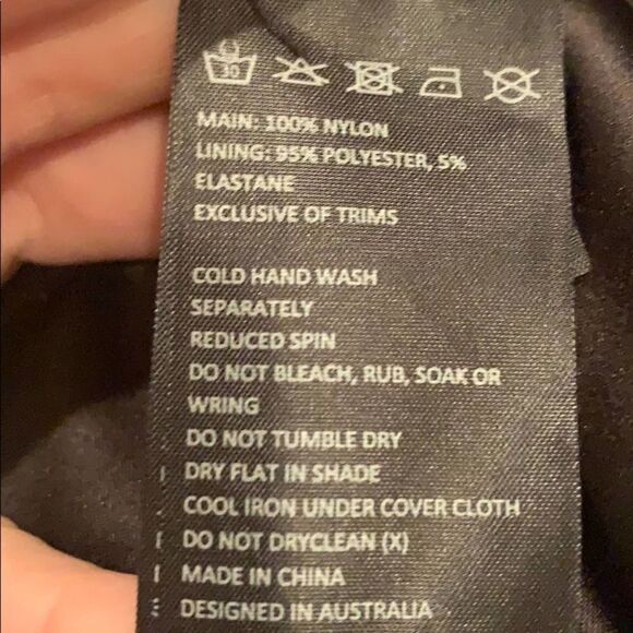 Bardot Jade Black Lace Jewel Tone Floral Sheer Cutout Back Mini Dress Sz 6 - Picture 10 of 10